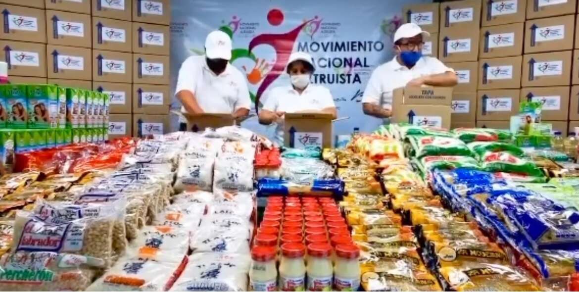 Movimiento Nacional Altruista intensifica su ayuda a comunidades marginadas durante la pandemia